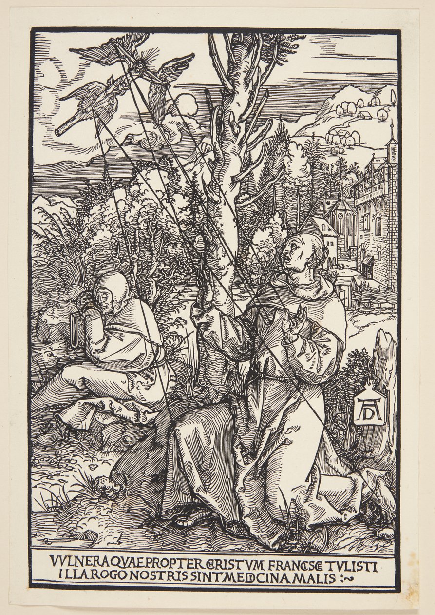 San Francisco recibiendo los estigmas de Albrecht Dürer