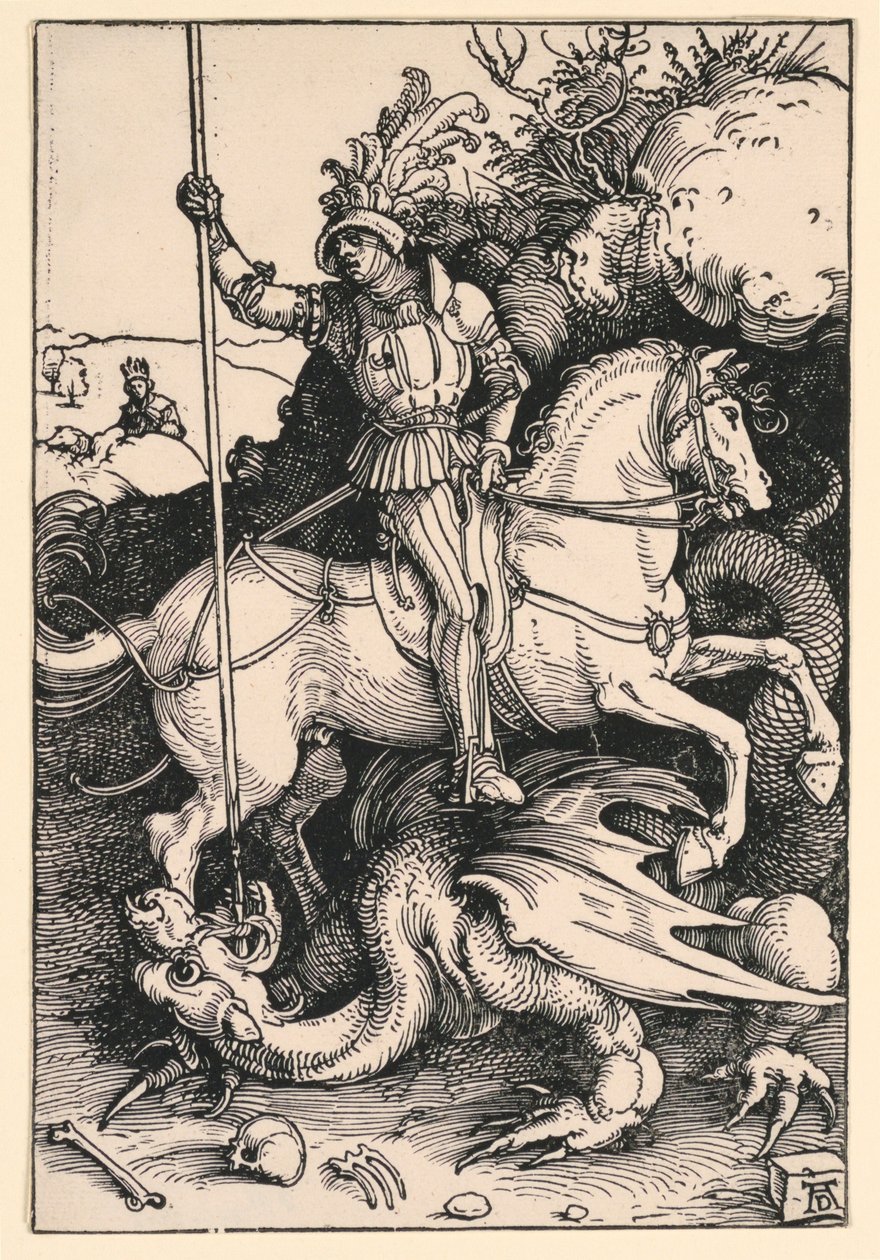 San Jorge Matando al Dragón de Albrecht Dürer