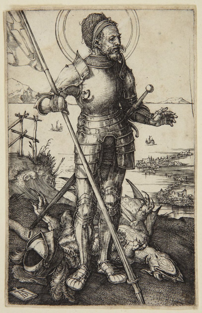 San Jorge a pie de Albrecht Dürer