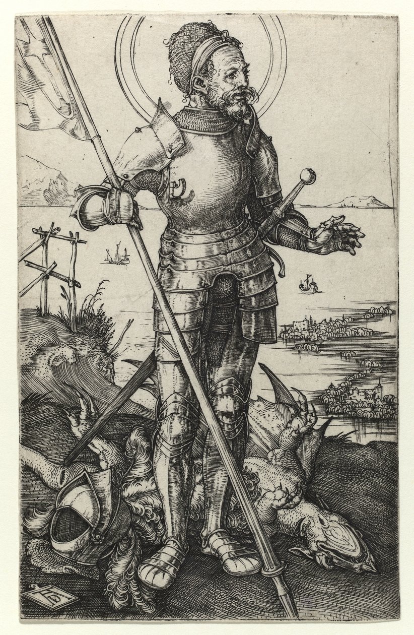 San Jorge de pie, 1502 de Albrecht Dürer