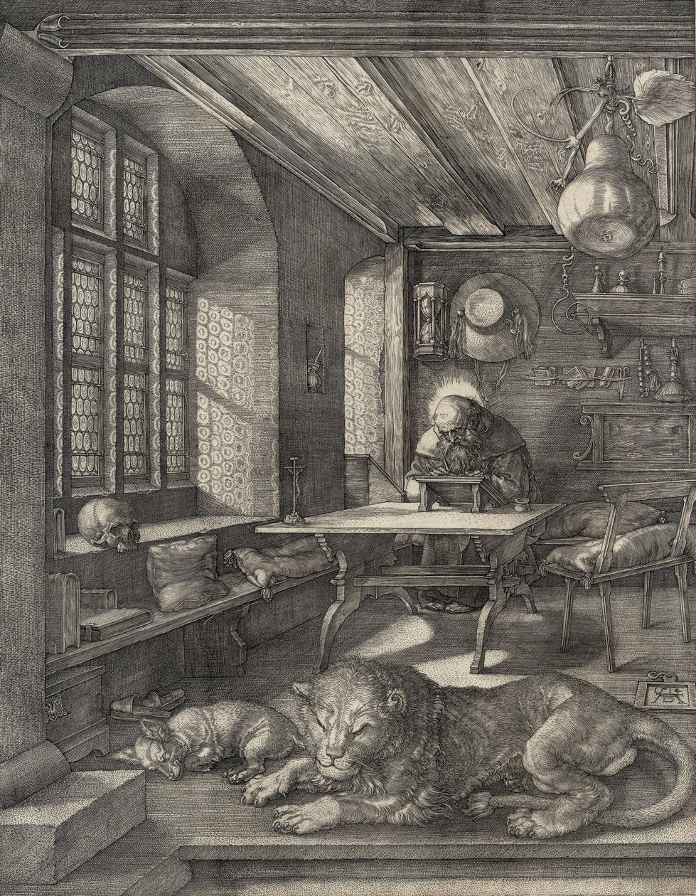 San Jerónimo en su estudio de Albrecht Dürer