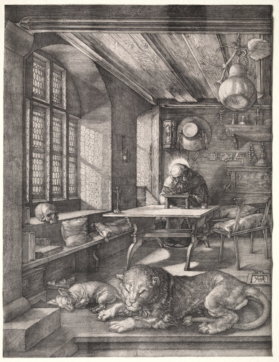 San Jerónimo en su estudio de Albrecht Dürer