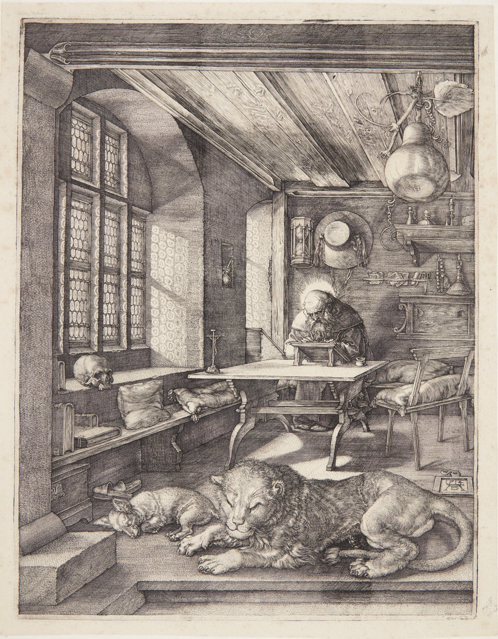 San Jerónimo en su estudio de Albrecht Dürer