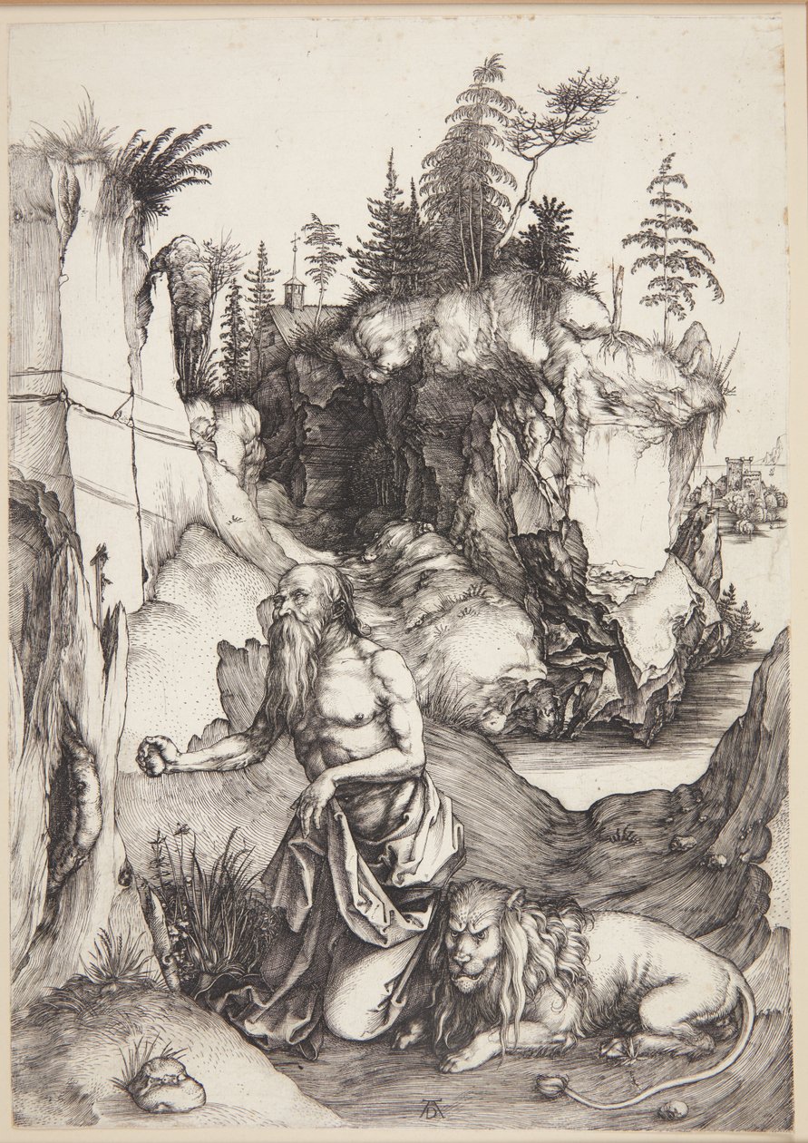 San Jerónimo penitente en el desierto de Albrecht Dürer