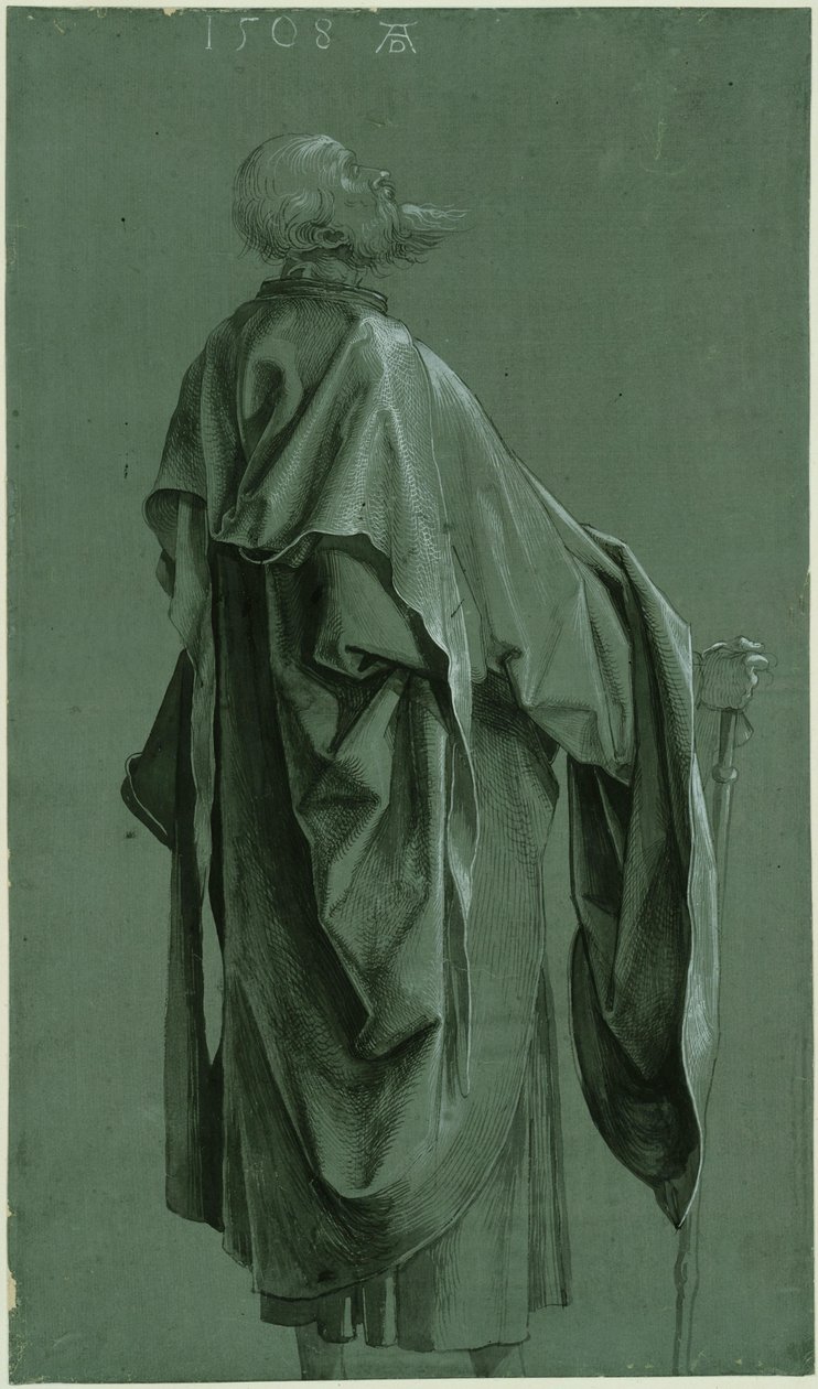 Apóstol de pie (Pablo o Santiago el Mayor) de Albrecht Dürer