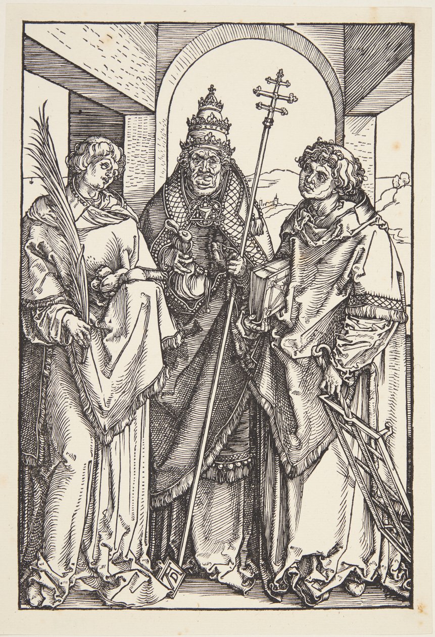 San Lorenzo, San Sixto y San Esteban de Albrecht Dürer