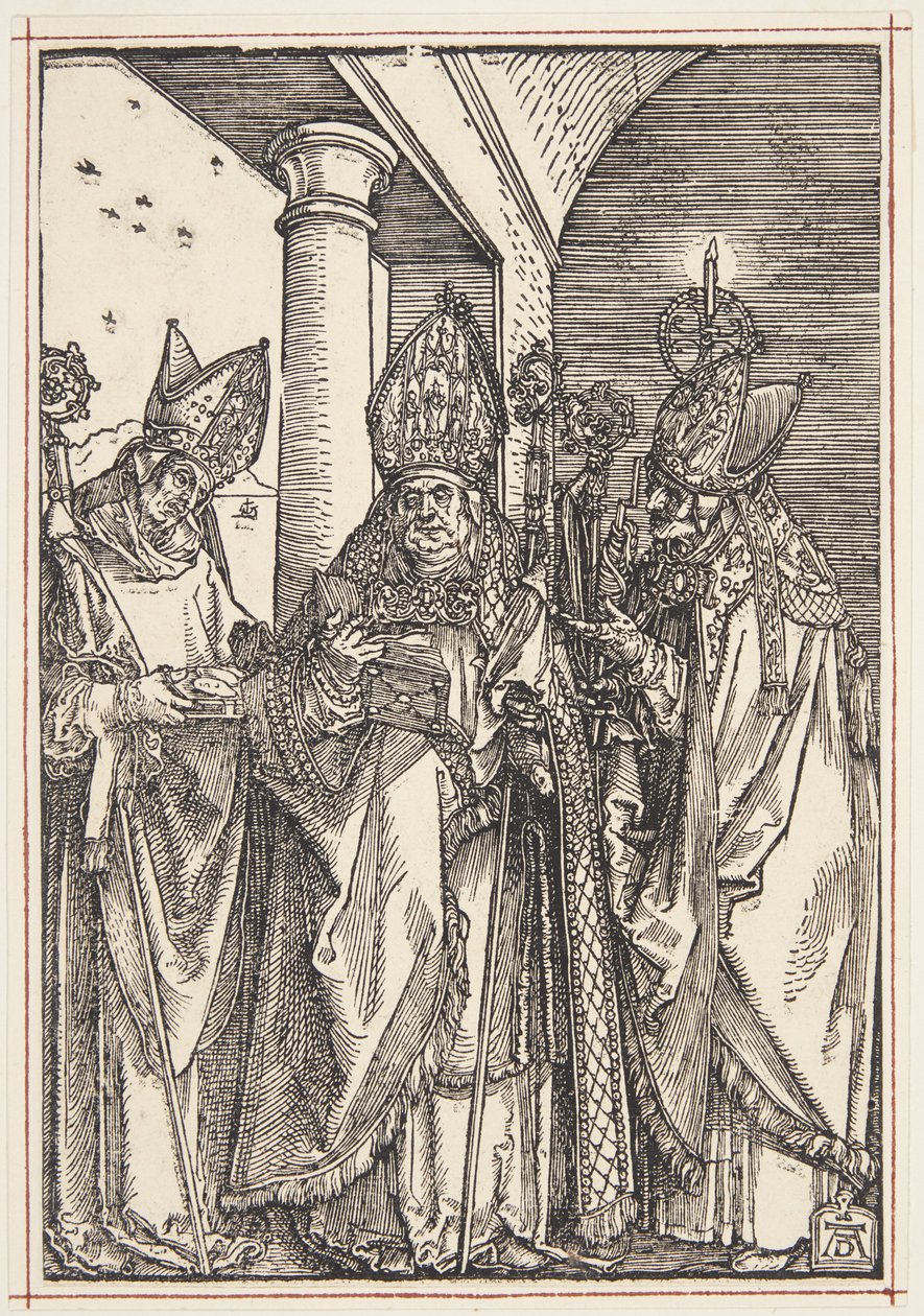 San Nicolás, Ulrico y Erasmo de Albrecht Dürer