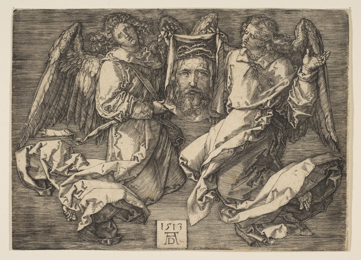 Sudario sostenido por dos ángeles de Albrecht Dürer