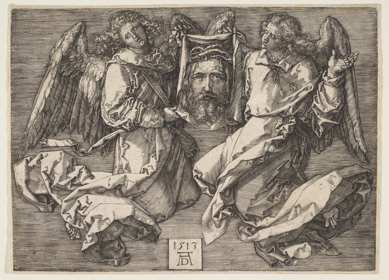 Sudario sostenido por dos ángeles de Albrecht Dürer
