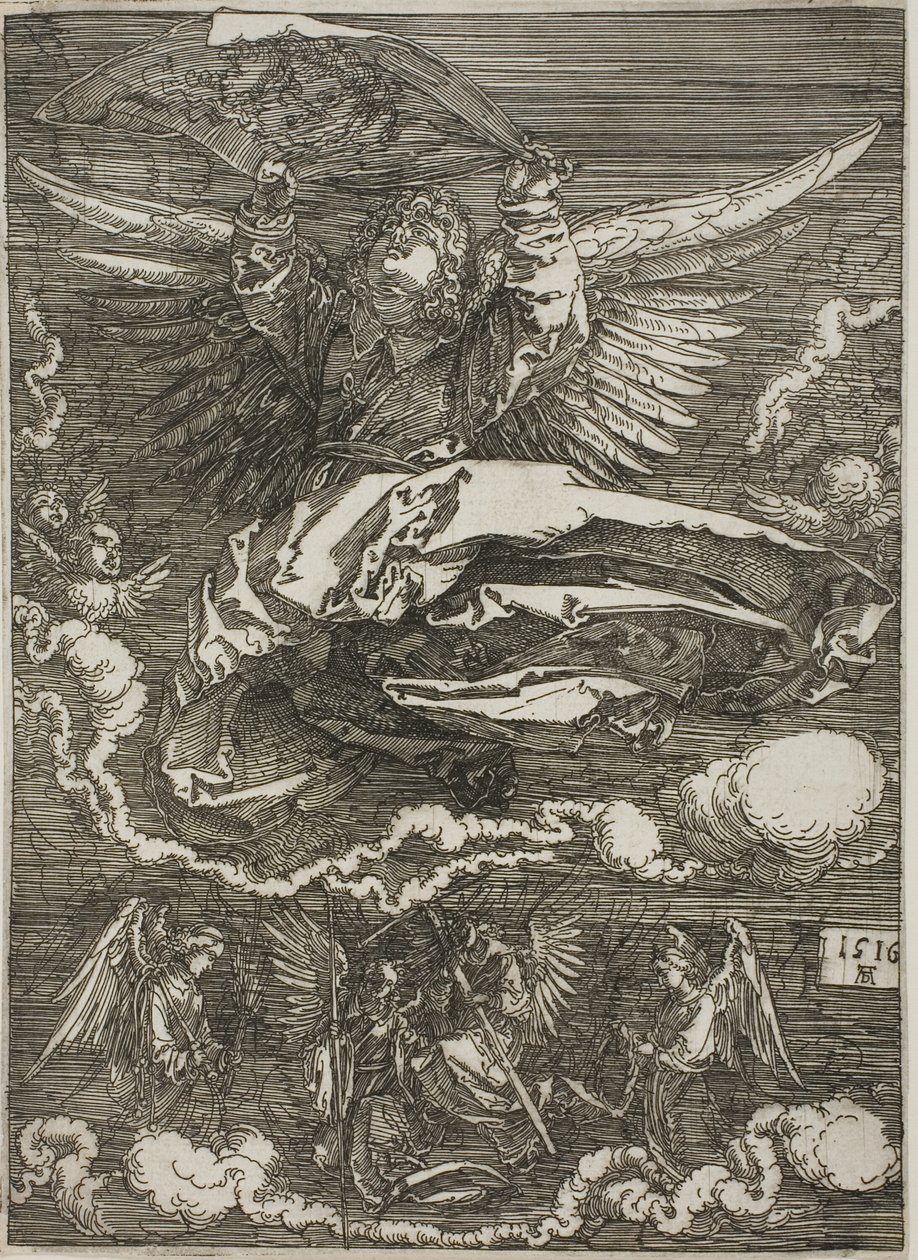 Sudario extendido por un ángel de Albrecht Dürer
