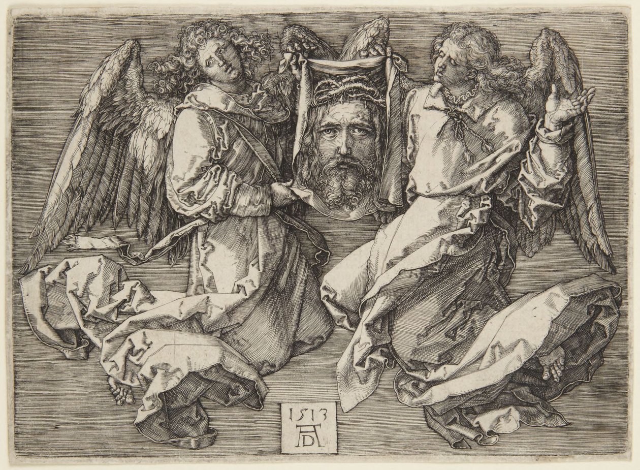 Sudario sostenido por dos ángeles de Albrecht Dürer