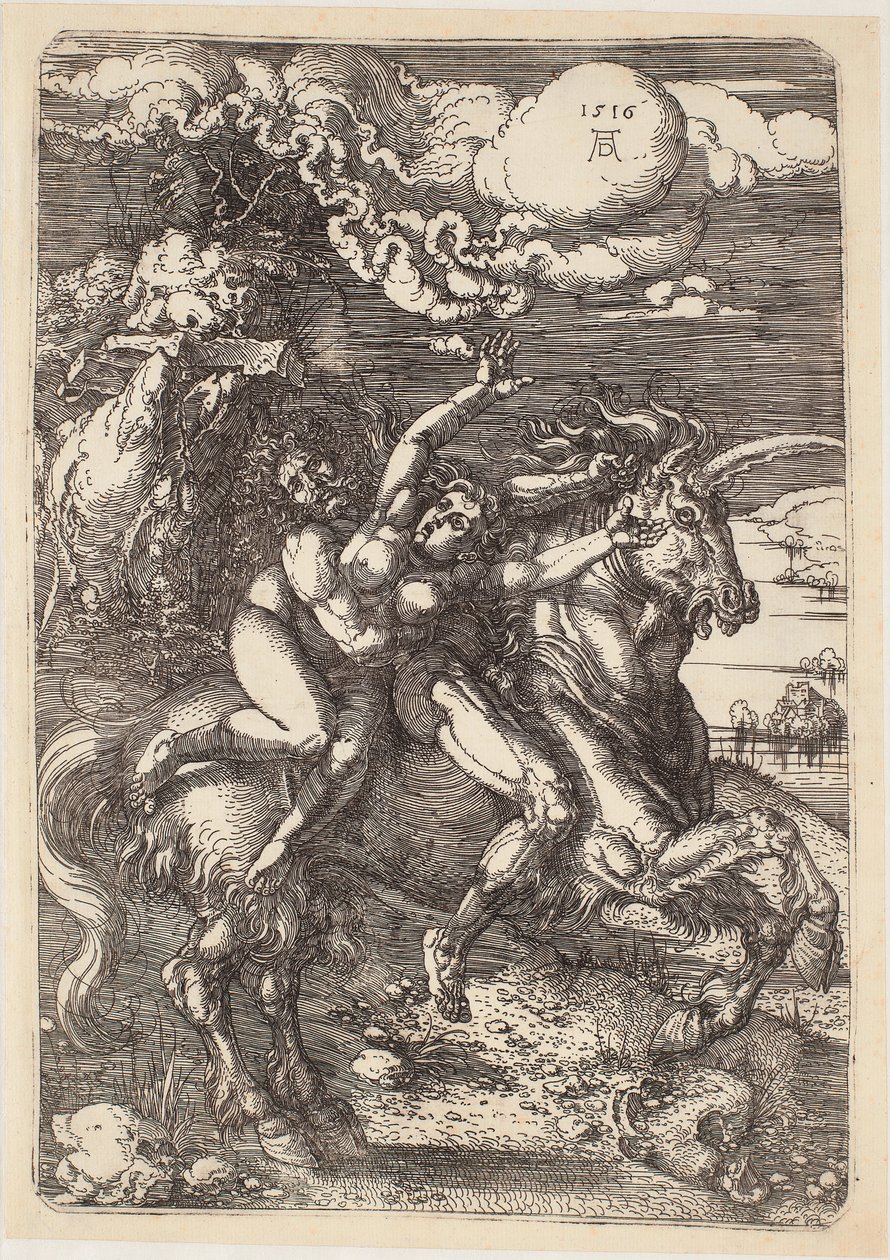 El rapto de Proserpina de Albrecht Dürer