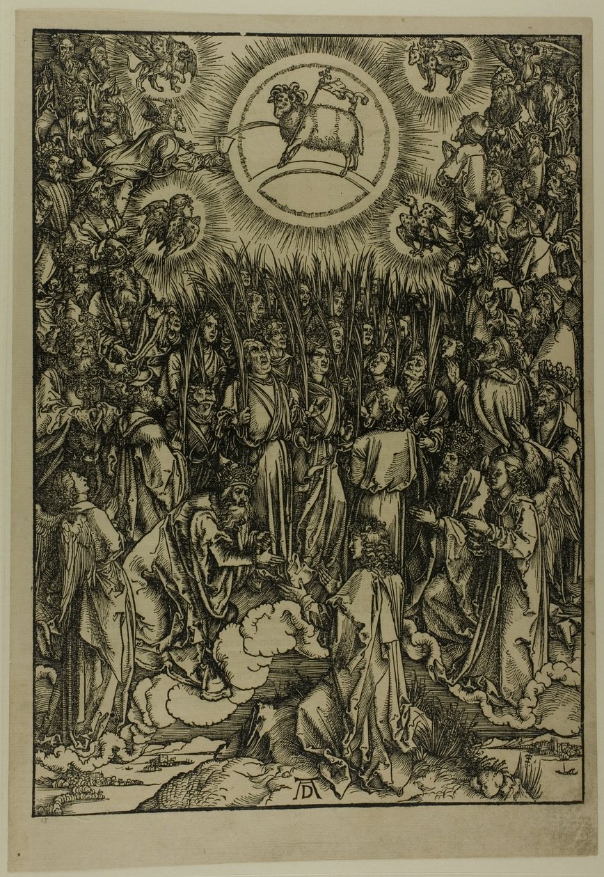 La adoración del cordero - El himno de los elegidos, de El Apocalipsis de Albrecht Dürer