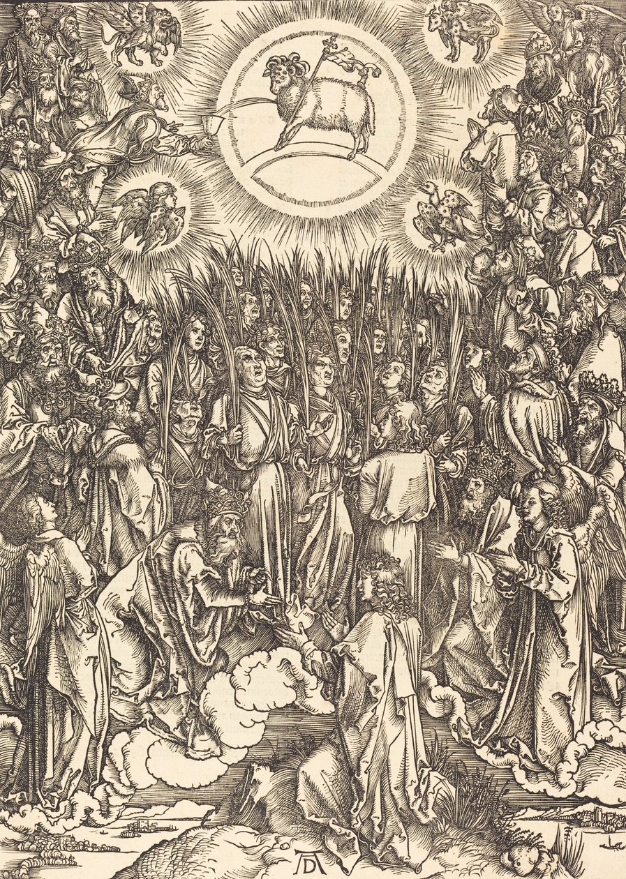 La adoración del cordero, 1498 de Albrecht Dürer
