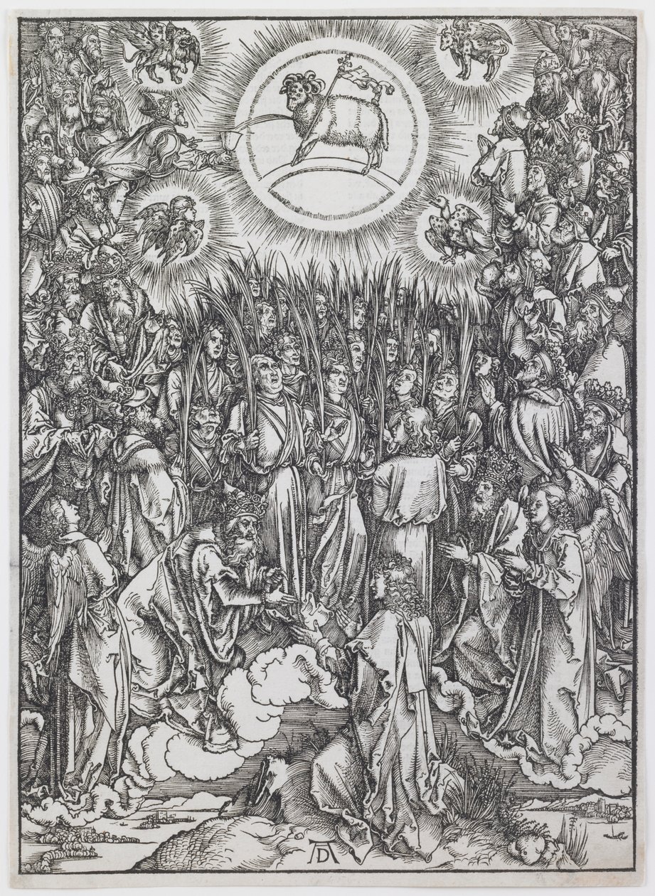 La Adoración del Cordero, de la serie “El Apocalipsis” de Albrecht Dürer