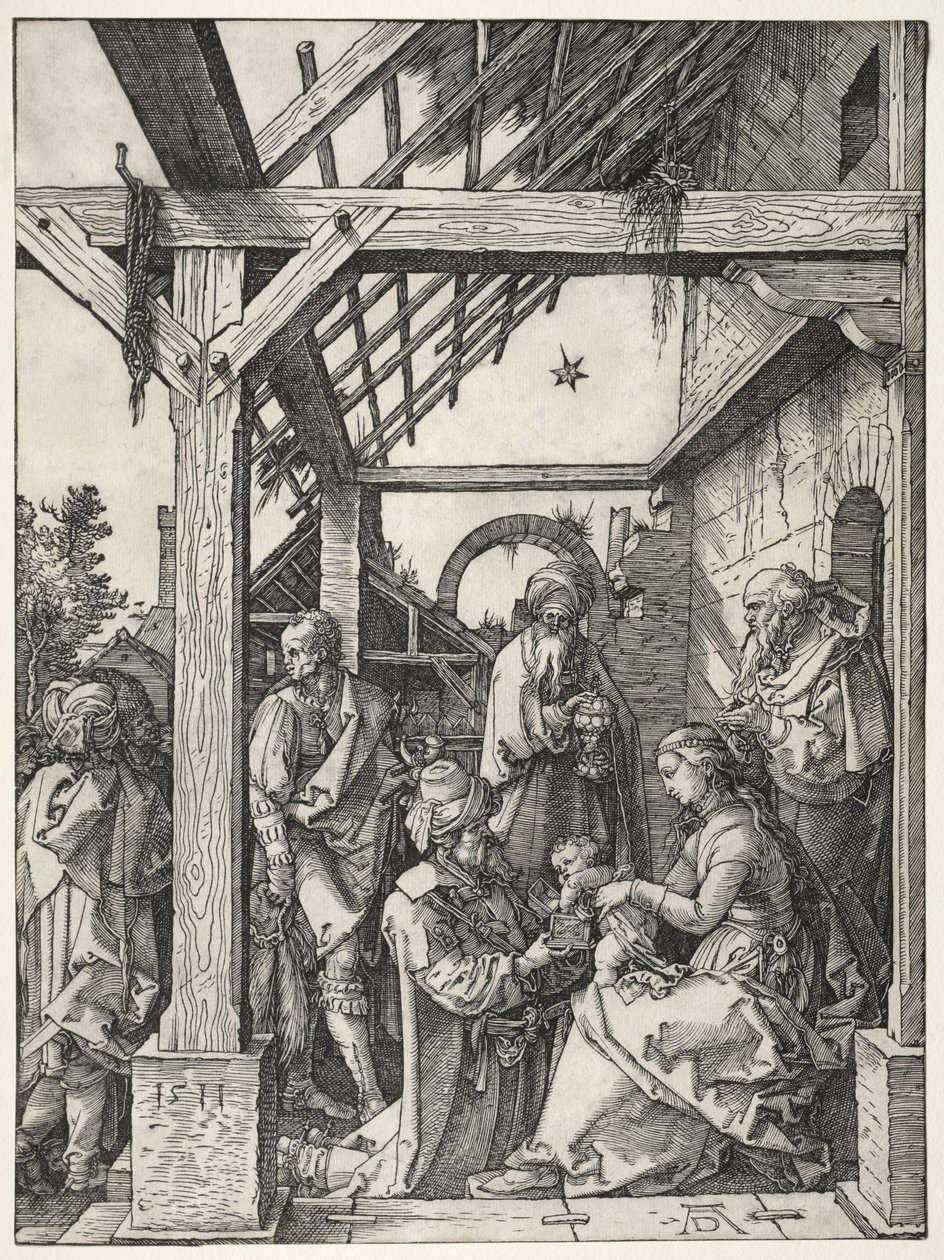 La adoración de los magos de Albrecht Dürer