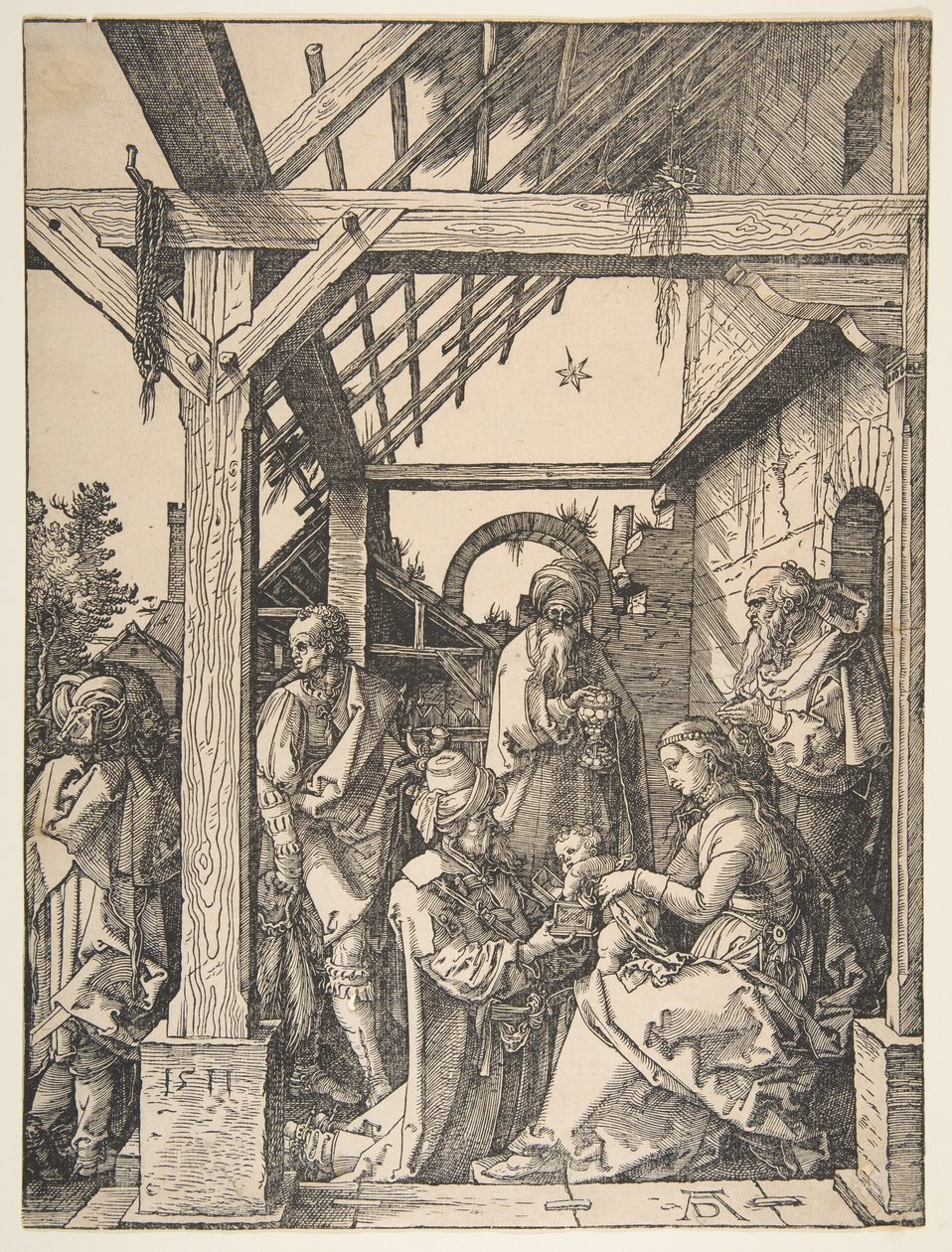 La adoración de los magos de Albrecht Dürer