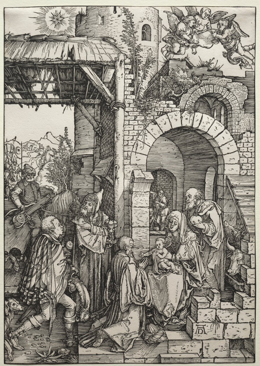 La Adoración de los Magos, c. 1501-1503 de Albrecht Dürer