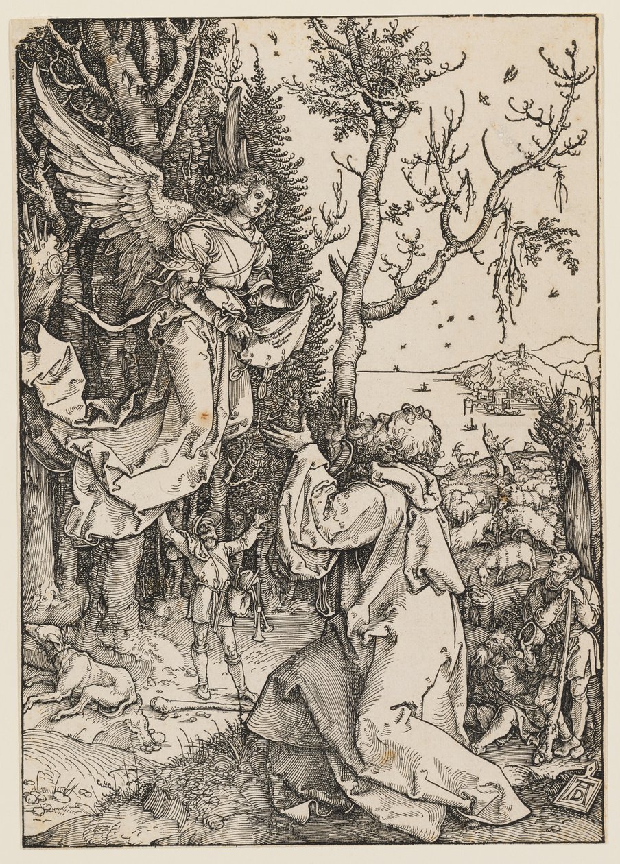 El ángel se aparece a Joaquín de Albrecht Dürer