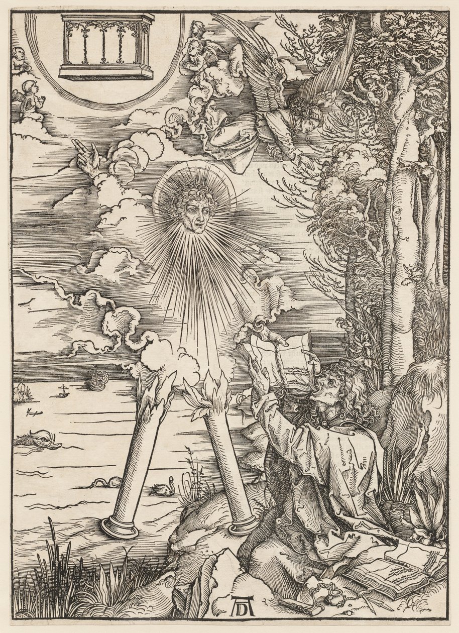 El Apocalipsis: san Juan devorando el libro de Albrecht Dürer
