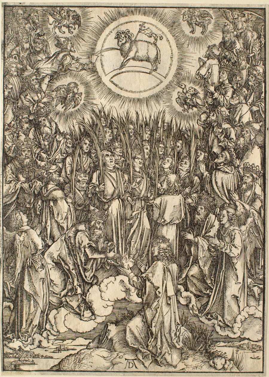 El Apocalipsis: La adoración del Cordero de Albrecht Dürer
