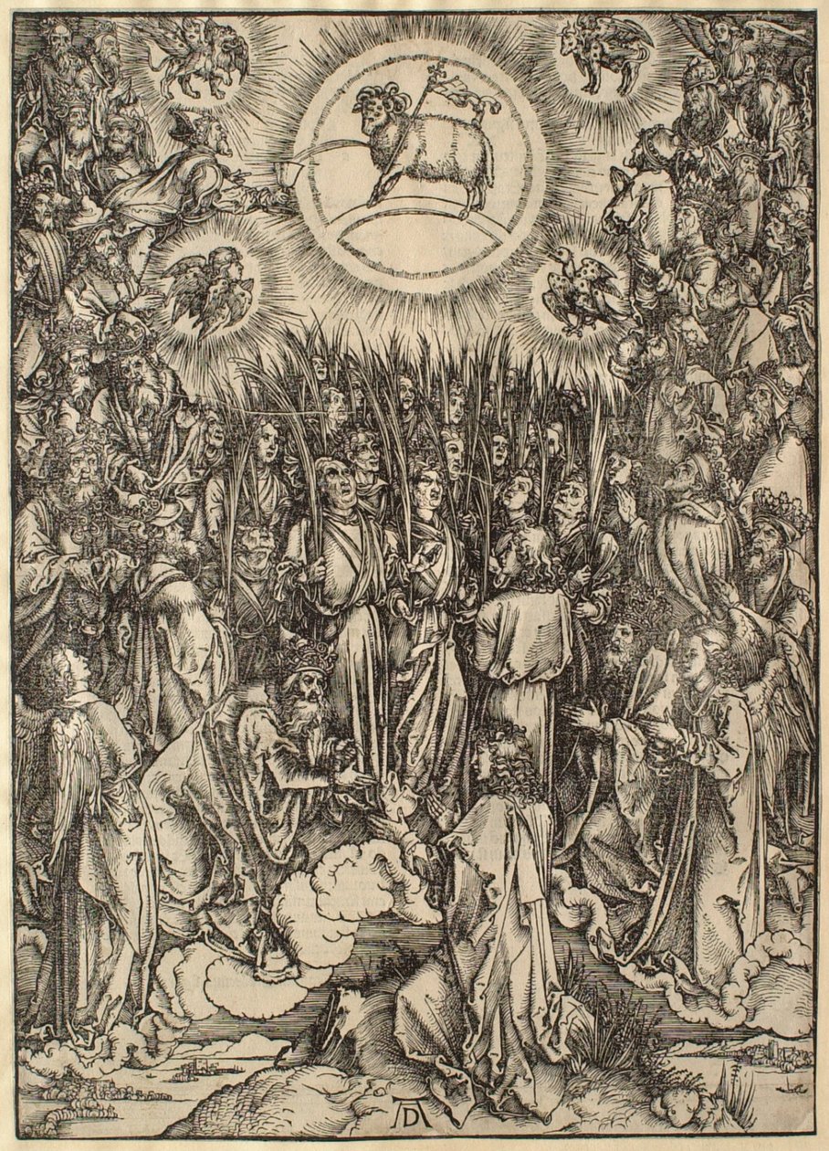 El Apocalipsis: La adoración del Cordero de Albrecht Dürer