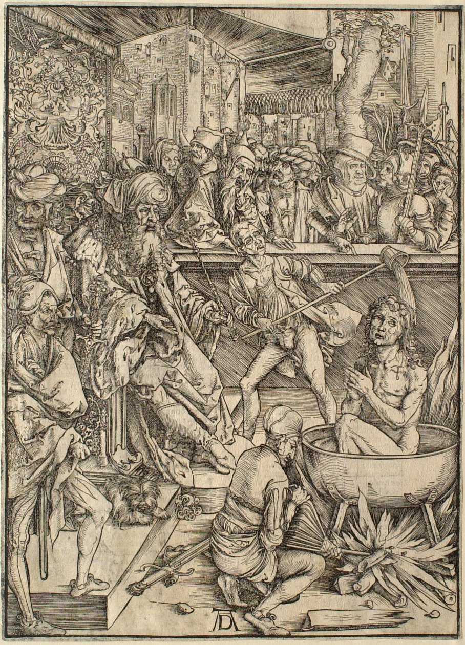 El Apocalipsis: El martirio de San Juan de Albrecht Dürer