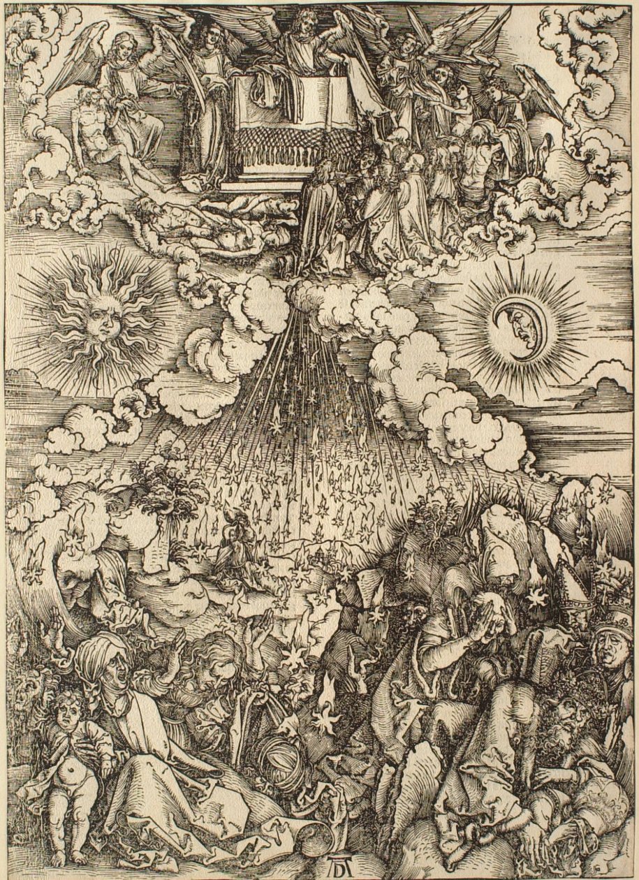 El Apocalipsis: la apertura del quinto y del sexto sello de Albrecht Dürer