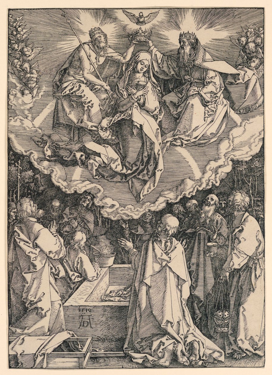 La Asunción de la Virgen, de la serie Vida de la Virgen de Albrecht Dürer
