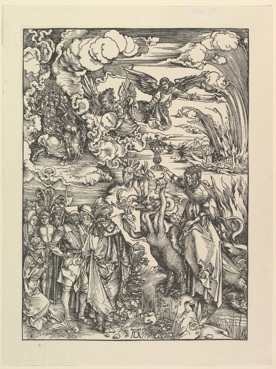 La ramera babilónica, del Apocalipsis. Facsímil de Albrecht Dürer