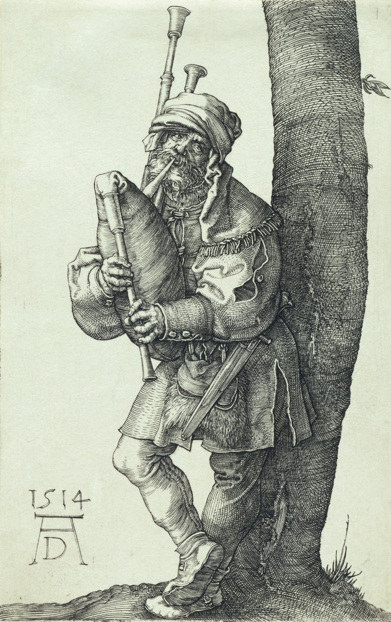 El gaitero, 1514 de Albrecht Dürer