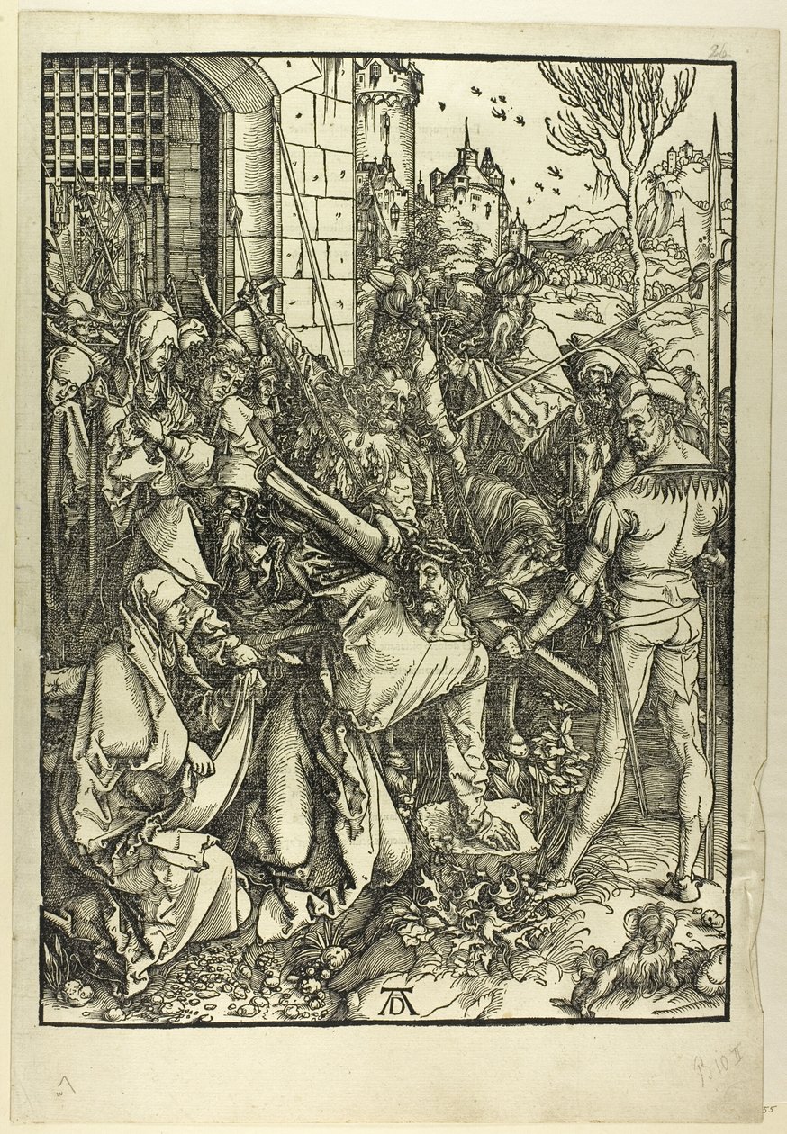 El Portador de la Cruz, de La Gran Pasión de Albrecht Dürer