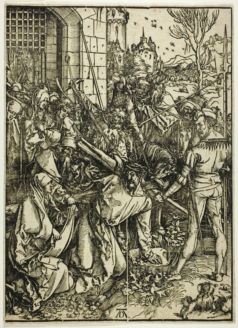 El porte de la cruz, de La gran pasión de Albrecht Dürer