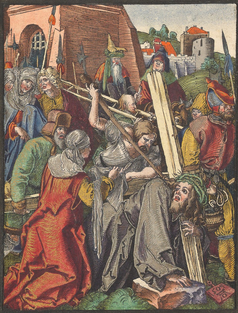 El Porte de la Cruz, de la Pequeña Pasión en Madera de Albrecht Dürer