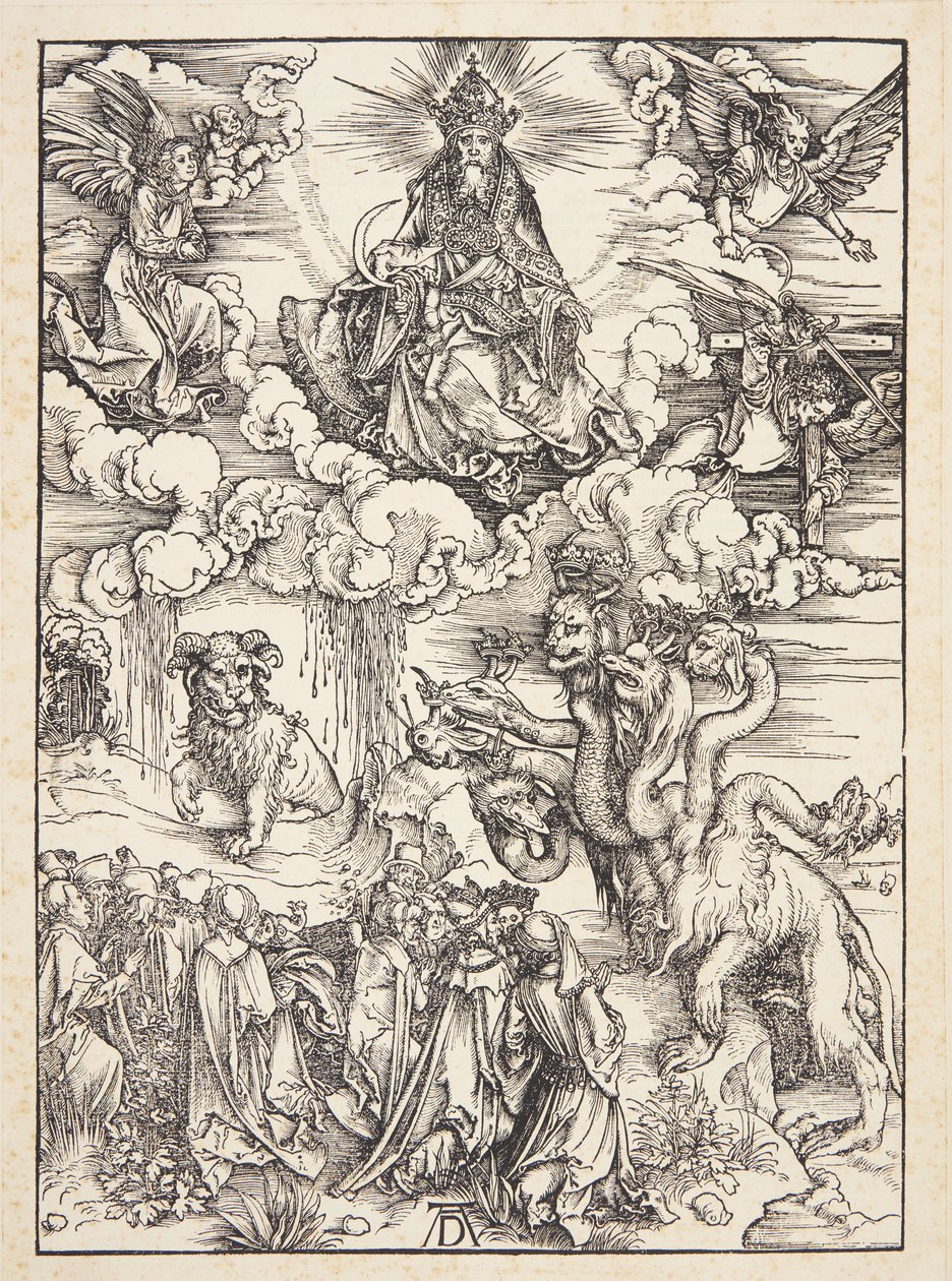 La bestia con dos cuernos como un cordero de Albrecht Dürer