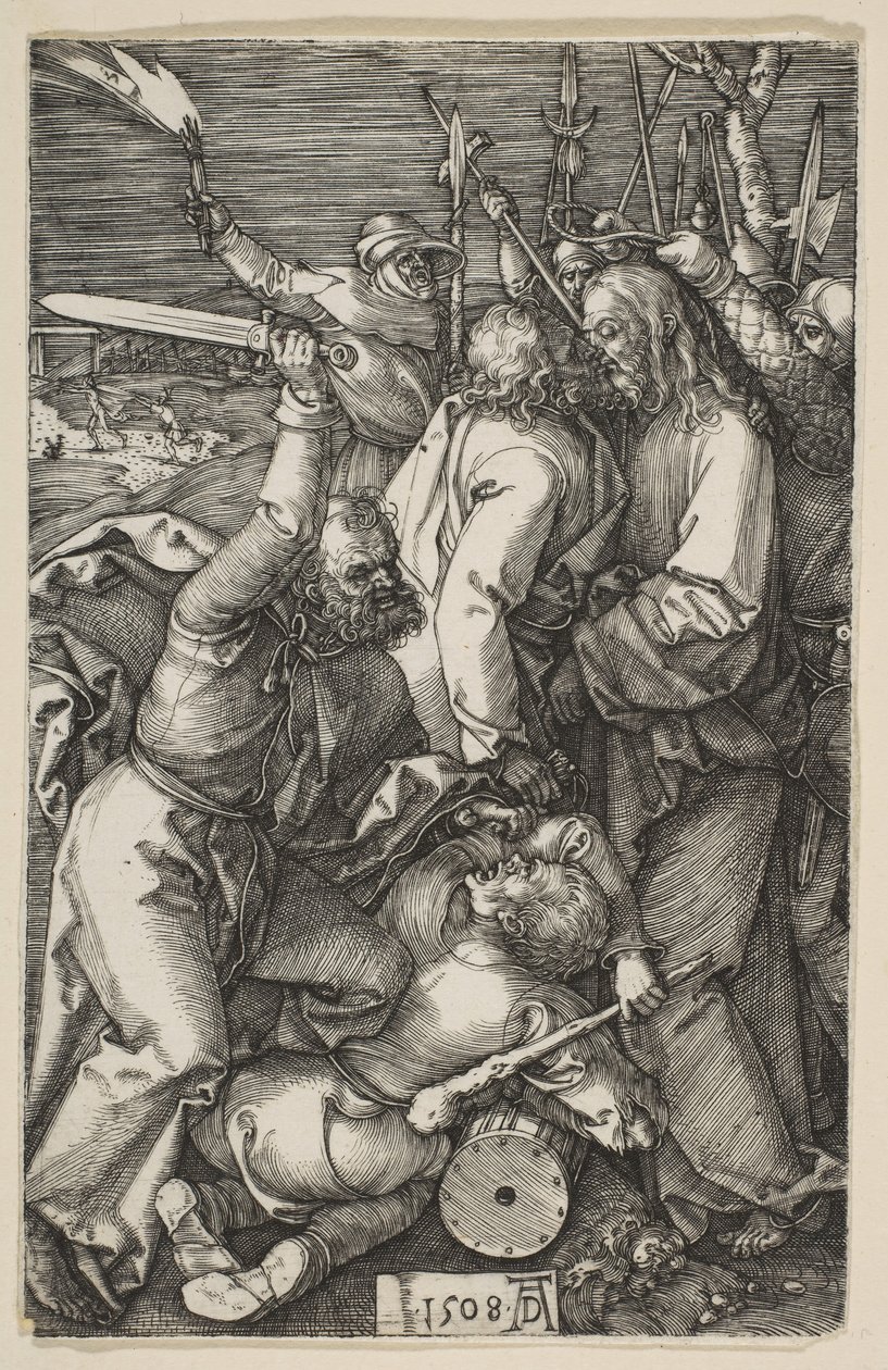 La traición de Cristo, de La Pasión, 1508 de Albrecht Dürer