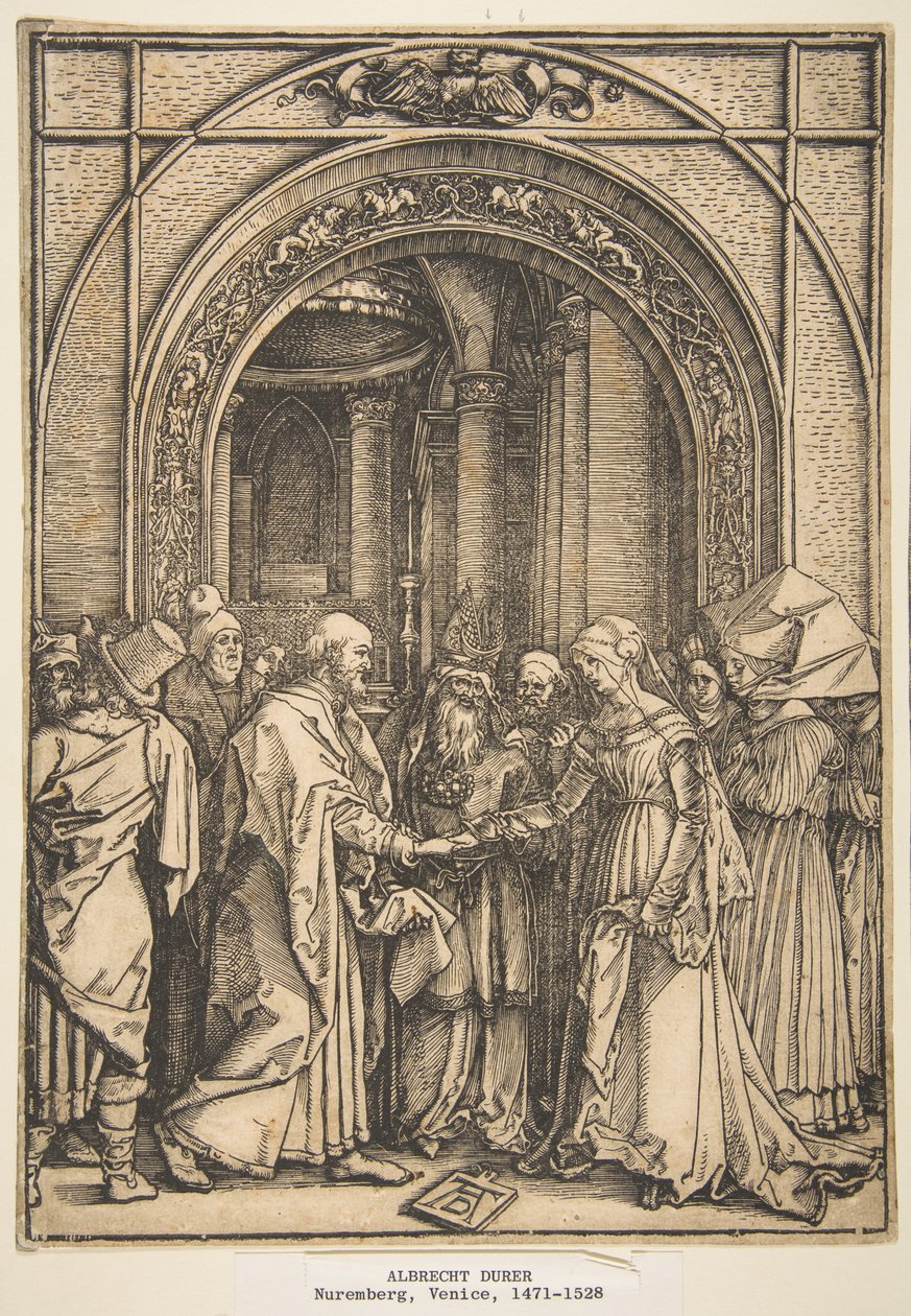 «El compromiso de la Virgen», de «La vida de la Virgen» de Albrecht Dürer