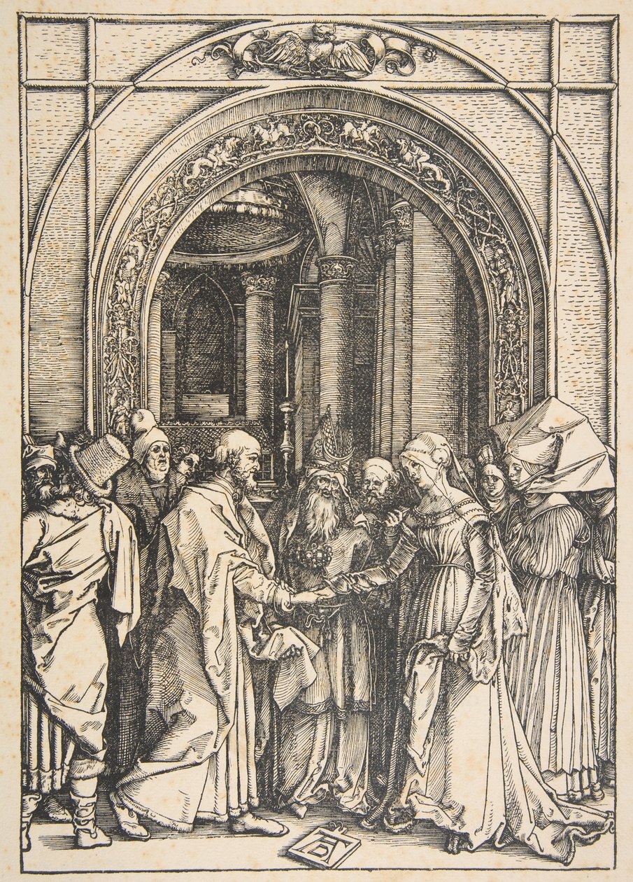 Los desposorios de la Virgen, de "La vida de la Virgen" de Albrecht Dürer