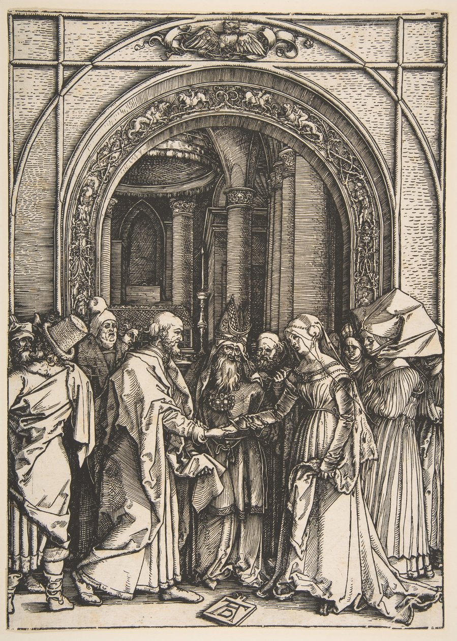 El Desposorio de la Virgen, de La Vida de la Virgen de Albrecht Dürer
