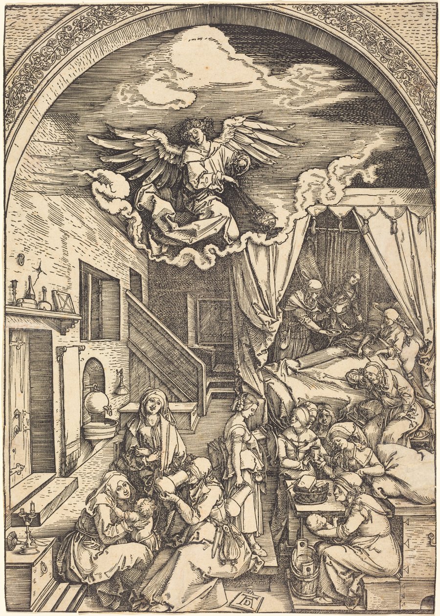 El nacimiento de la Virgen de Albrecht Dürer