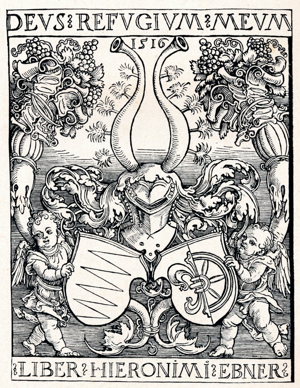 El exlibris de Jerome Ebner de Albrecht Dürer