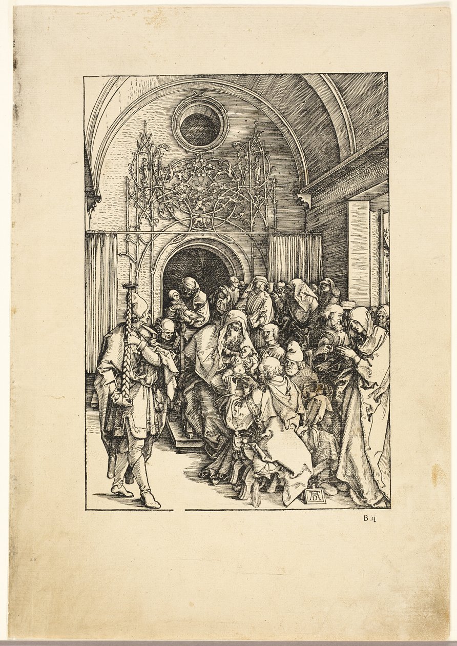 La circuncisión de Cristo, de La vida de la Virgen de Albrecht Dürer