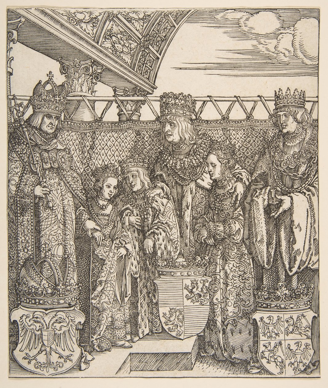 El Congreso de Príncipes en Viena, del Arco Triunfal del Emperador Maximiliano I de Albrecht Dürer