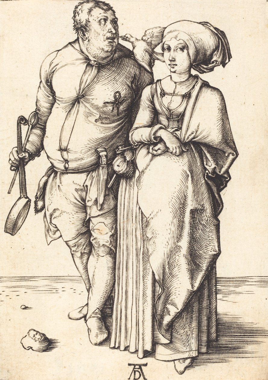 El cocinero y su esposa, c. 1496-1497 de Albrecht Dürer