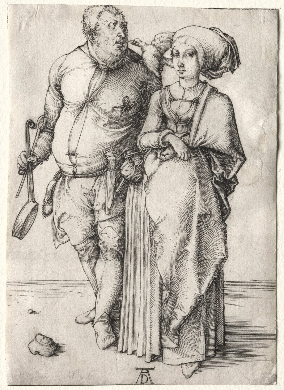 El Cocinero y su Esposa, probablemente 1497 de Albrecht Dürer