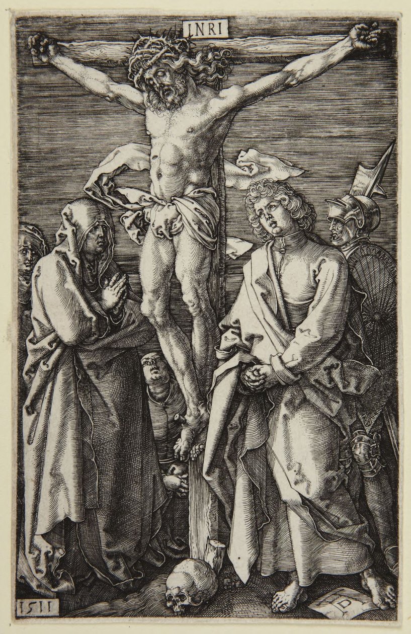 La crucifixión (serie de la Pasión grabada) de Albrecht Dürer