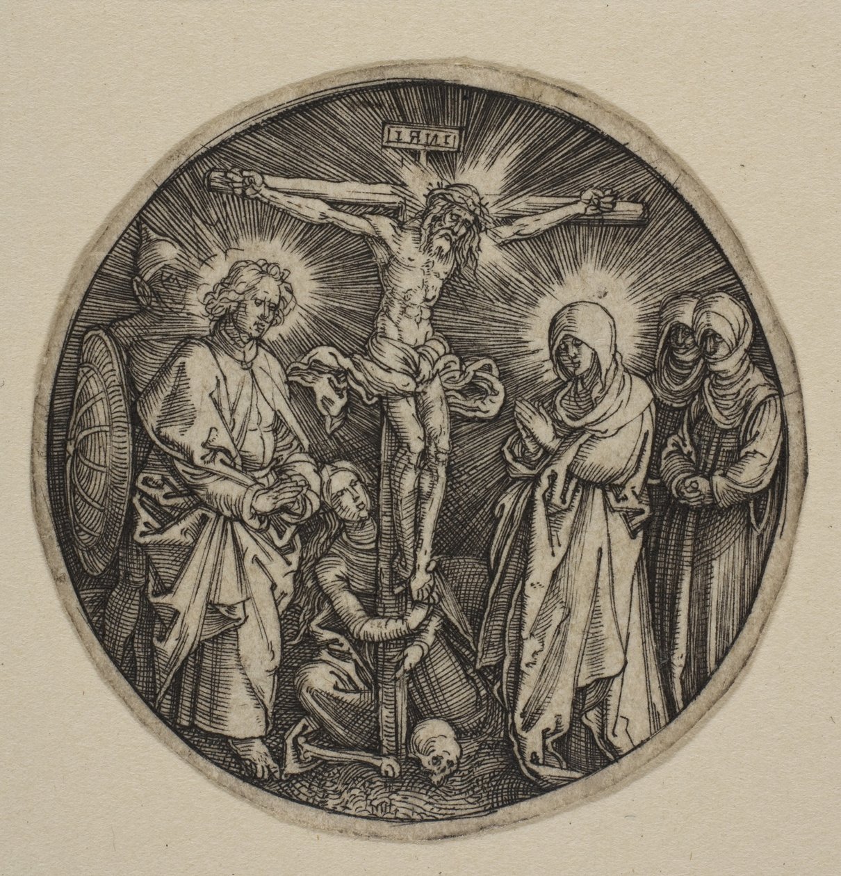 La Crucifixión (tondo) de Albrecht Dürer