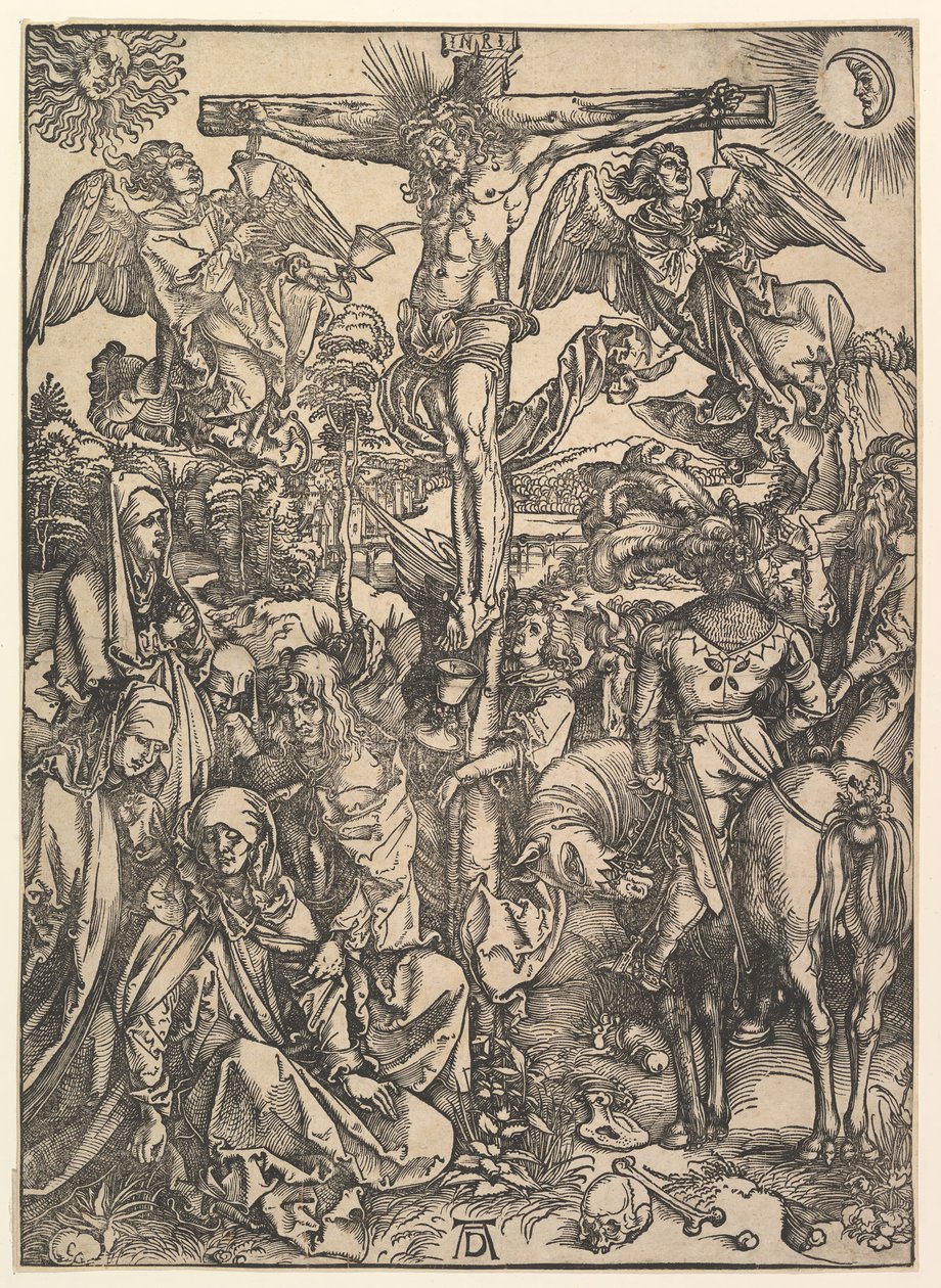 La Crucifixión, de La Gran Pasión, ca. 1498 de Albrecht Dürer