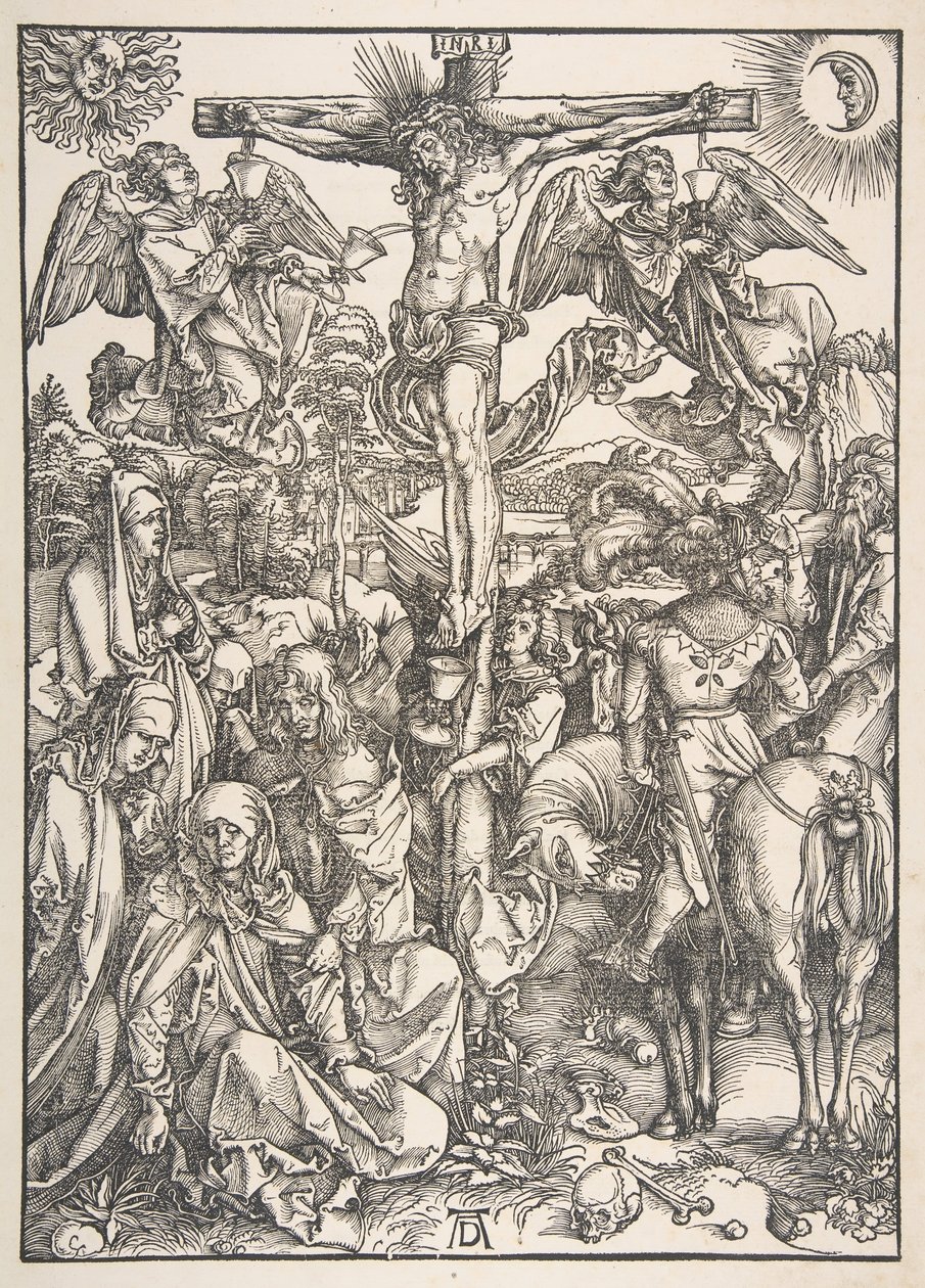 La crucifixión, de La Gran Pasión de Albrecht Dürer
