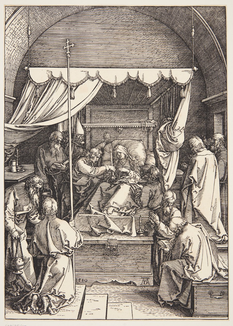 La muerte de la Virgen de Albrecht Dürer